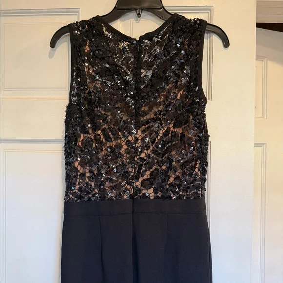 Michael Kors Black Sequin Lace Jumpsuit - Picture 6 of 6